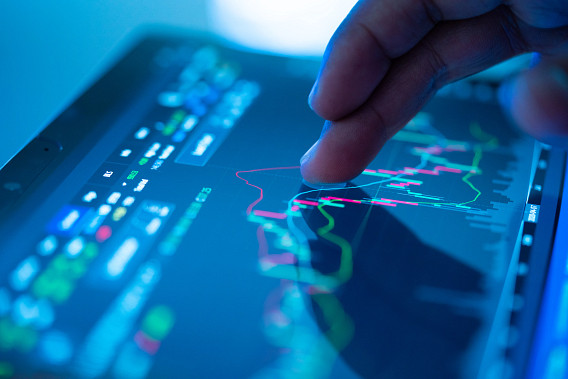 financial data tablet